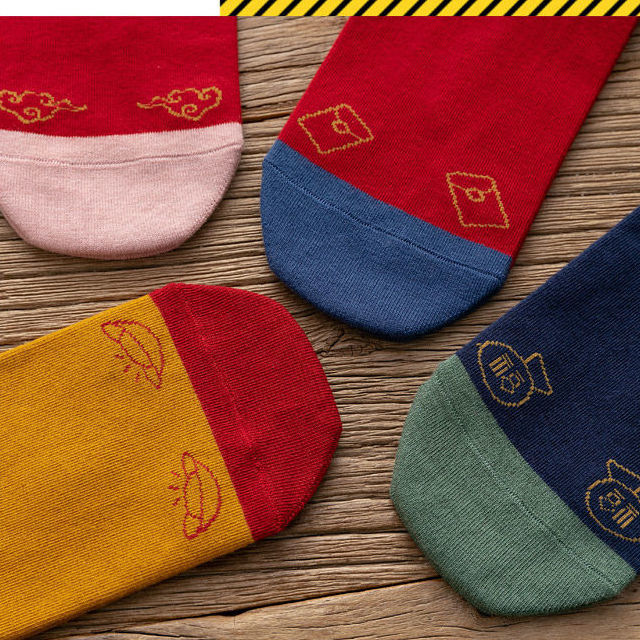 Vớ Thêu Họa Tiết Phong Cách Trung Hoa Cho Nam / Nữ