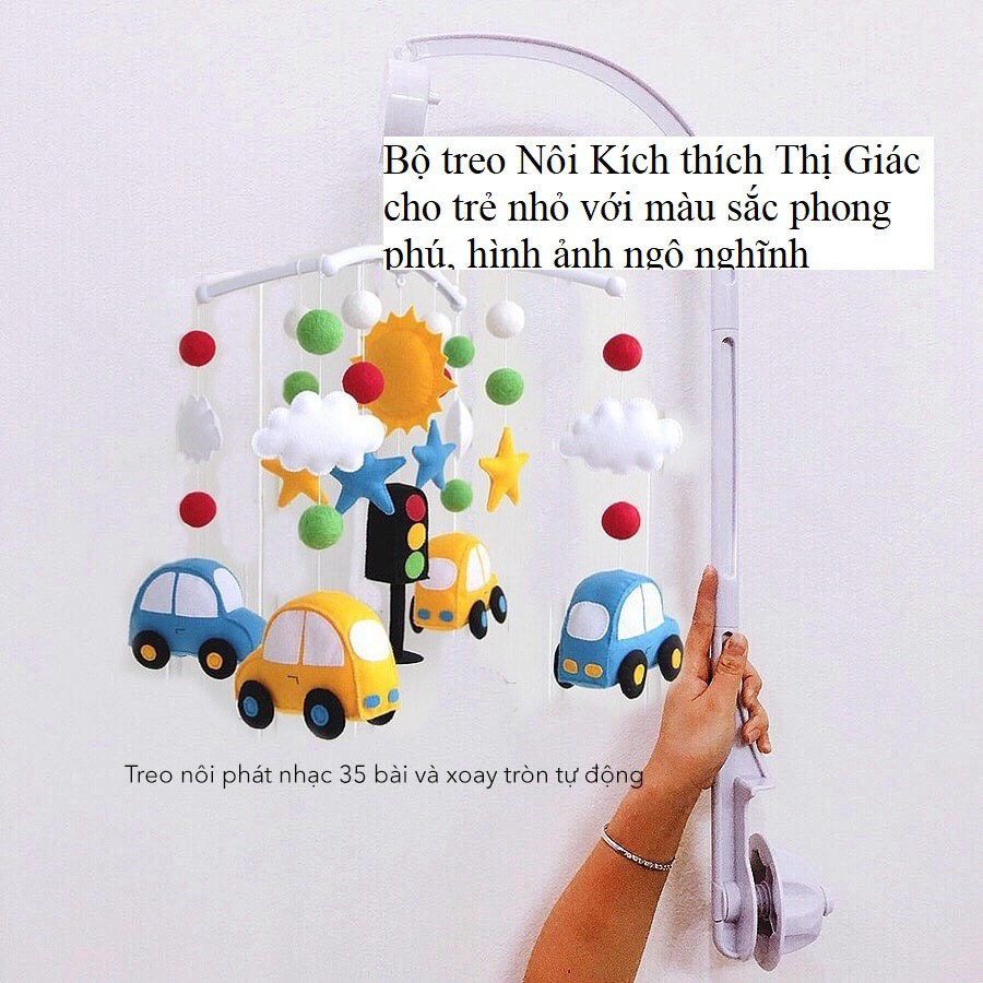 [Mã LIFE0503TOYS1 giảm 10% đơn 150k] [RẺ NHẤT SHOPEE] Treo Nôi Em Bé Bộ Màu Kích Thích Thị giác Trẻ, Khung J