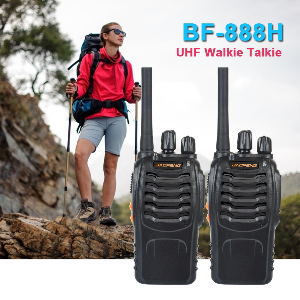 Bộ 2 Bộ Đàm Baofeng Walkie Talkies Hai Chiều Cổng Usb 888h Bf-888H