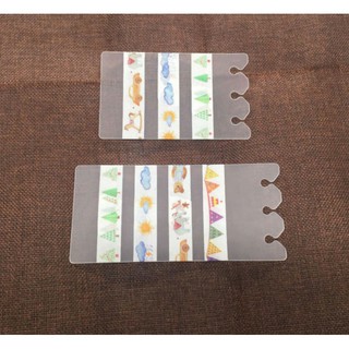 Thẻ chiết washi tape phụ kiện gắn sổ còng a5 a6