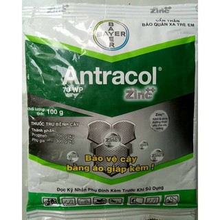 ANTRACOL 70WP gói 100gr - Thuốc trừ bệnh Bảo vệ cây trồng bằng áo giáp Kẽm