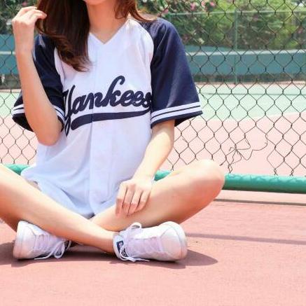 ➾ Áo Bóng Chày Màu Trắng Navy yankees ♥