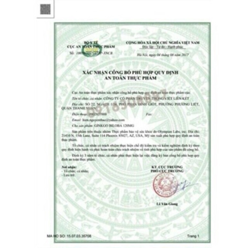 Viên ginkgo hỗ trợ trí nhớ 340v mẫu mới