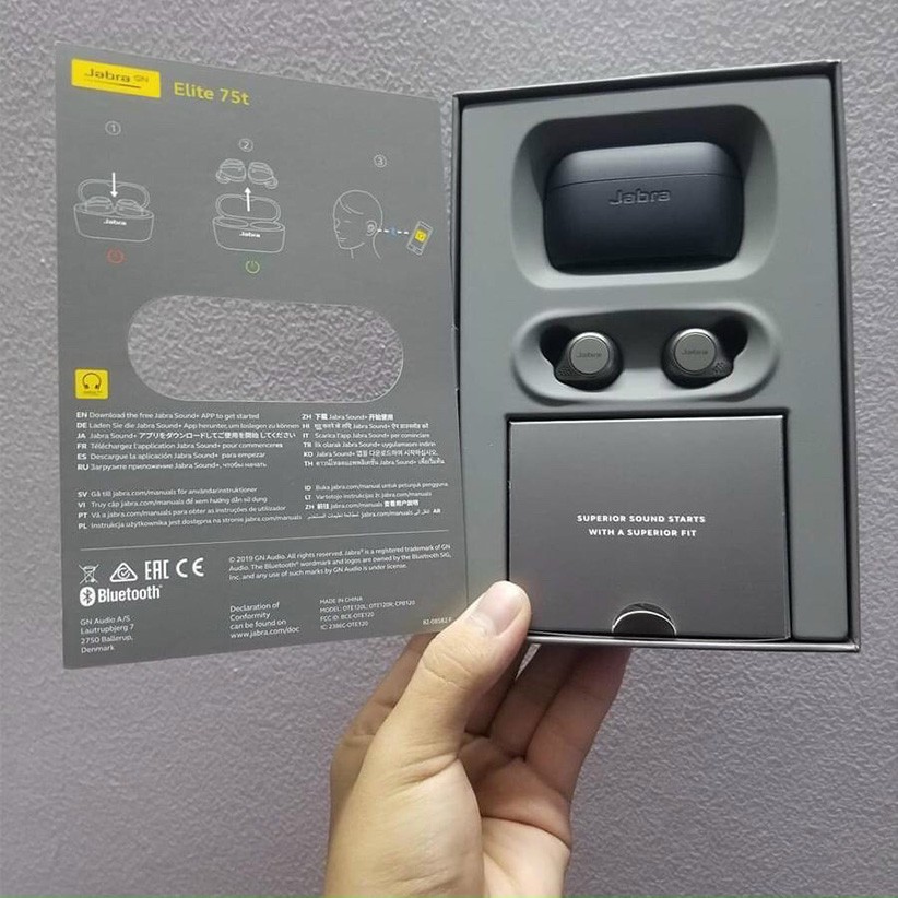 [Freeship Extra] Tai Nghe Không Dây🌵 Jabra Tai Nghe Bluetooth True Wireless Jabra Elite 75T - Bảo Hành 6 Tháng