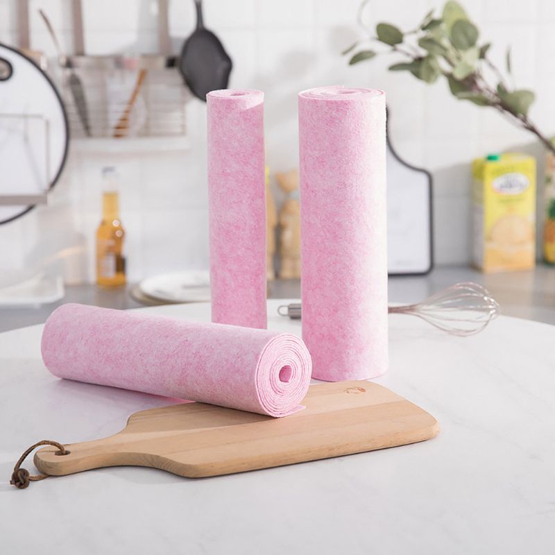 Khăn Lau Chén Đĩa Bằng Vải Dừa Mềm Mại Không Xơ Đa Năng Có Thể Giặt Sạch Và Tái Sử Dụng