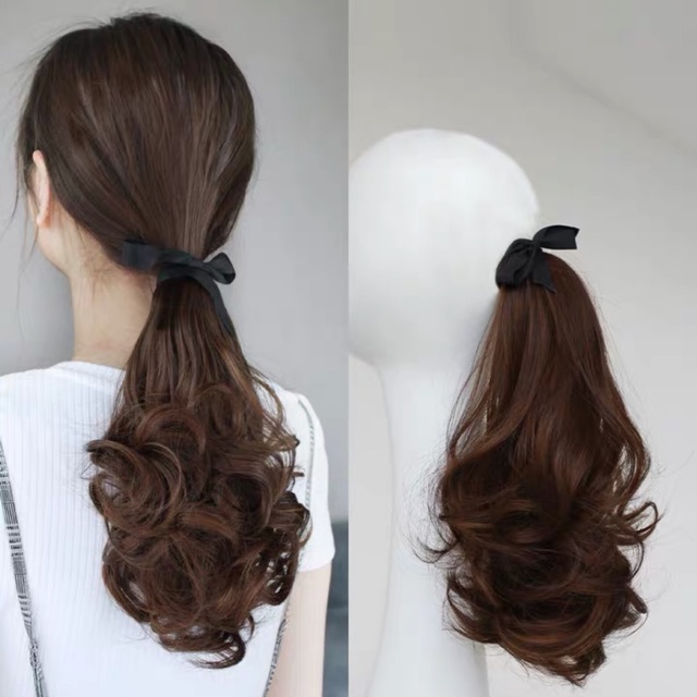 Buộc xoăn ngắn tóc giả