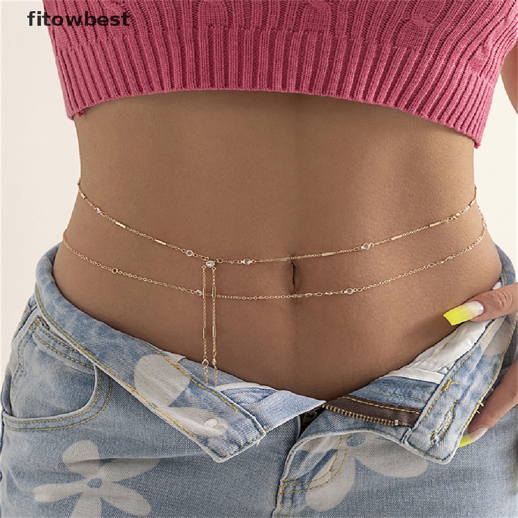 Dây Xích Đeo Hông Nhiều Lớp Tua Rua Phong Cách Bohemia Quyến Rũ Cho Nữ