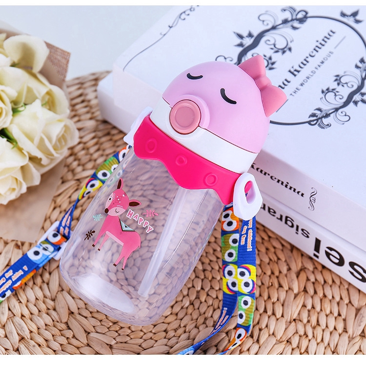 Bình Uống Nước Hoạt Hình Dễ Thương Cho Bé