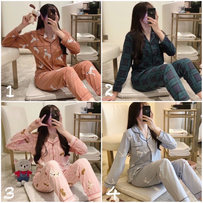 Bộ ngủ pijama qccc mẫu dài tay #165k