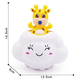 Children Bath Toy Baby Bathroom Play Water Make Rain Cloud Cartoon Deer Cute