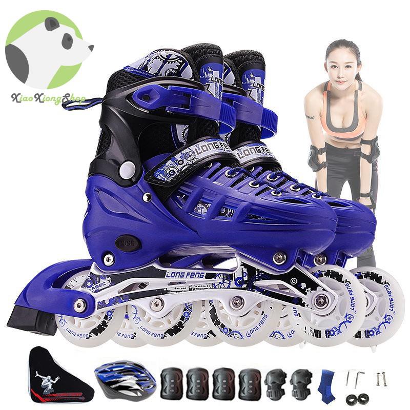 [Bản mới nhất 2021]Giày trượt patin Longfeng 905 cao cấp tặng + ốc vít + chướng ngại vật batin batanh Longfeng 905