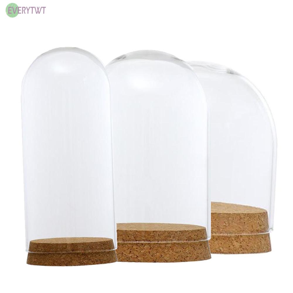 Nắp vòng bằng kính cho cây hoa trưng bày DIY chống bụi bẩn tiện dụng