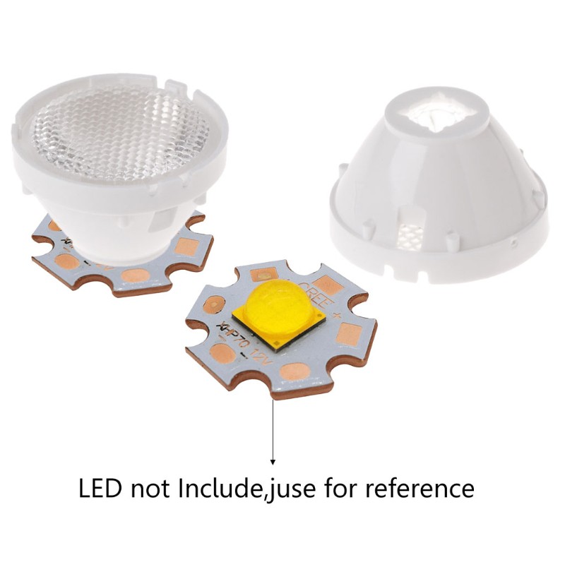 Thấu kính phản quang cho đèn LED 21mm 10 / 25 / 45 / 60 Độ