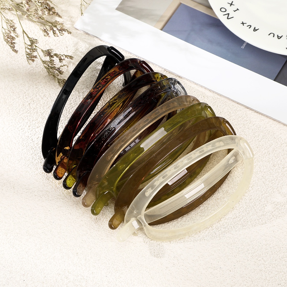 Kẹp tóc Haimeikang 12cm hình oval thời trang cho nữ