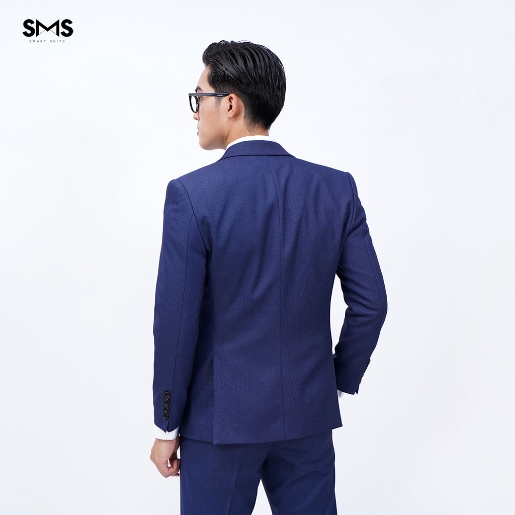 Vest nam xanh navy vân chấm, suits sartorial, chuẩn form Smart Suits