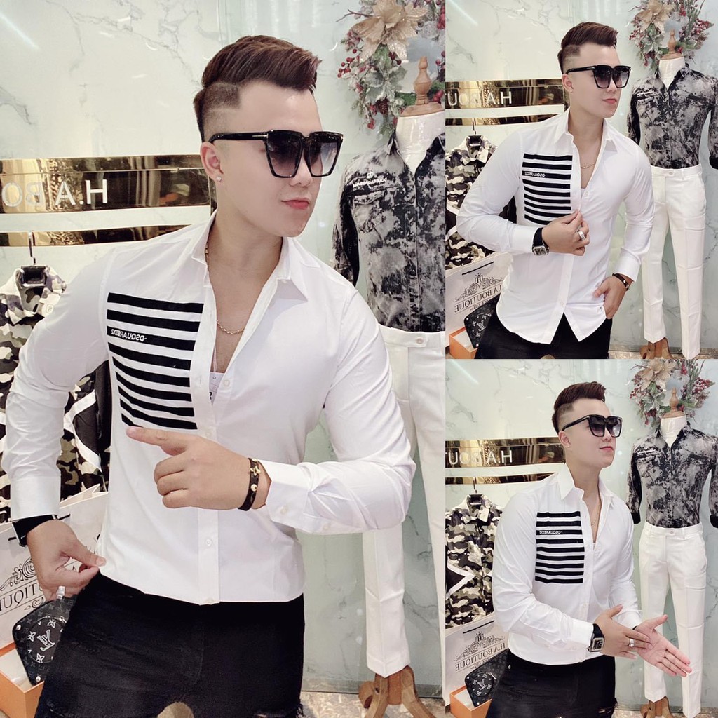 Áo sơ mi nam tay dài họa tiết cao cấp siêu hot SHOP MR VAN | BigBuy360 - bigbuy360.vn