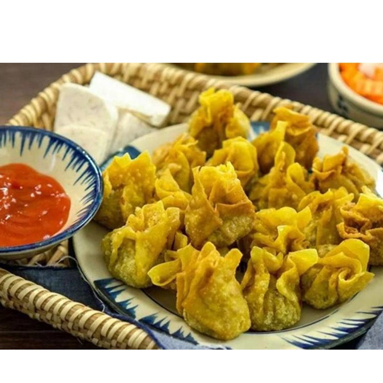 Hoành thánh/sủi cảo đóng vỉ thật tiện lợi và thơm ngon