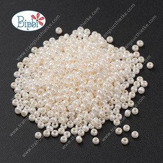 Hạt cườm Tiệp Prciosa màu kem cực đẹp
