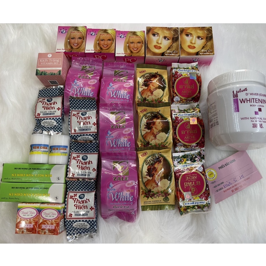 CÔNG THỨC KEM TRẮNG DA TRỘN SẴN 02 (500G KEM)
