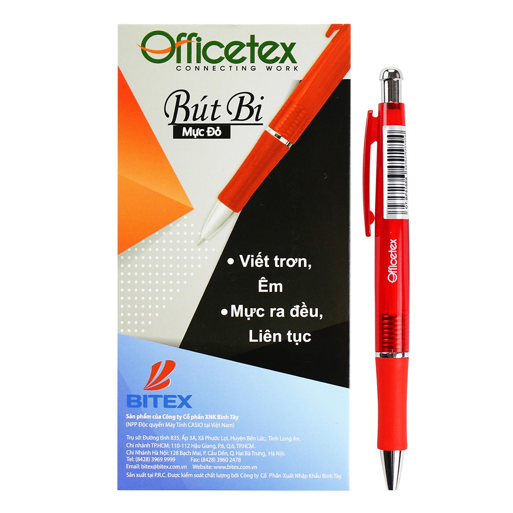 KHUYẾN MÃI 3 TẶNG 1: Bút bi OT-BP010 - Xanh/Đỏ