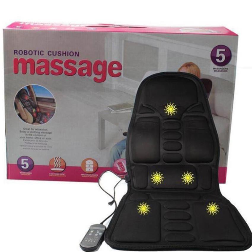 Đệm ghế massage toàn thân trên ô tô hoặc ở nhà - Đệm ghế mát.xa toàn thân 8 vùng cao cấp