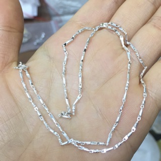Dây chuyền mưa trơn phối phay bạc thật