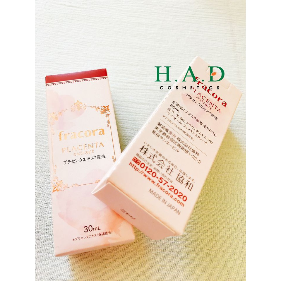 SERUM DƯỠNG DA FRACORA PLACENTA EXTRACT CHAI 30ML