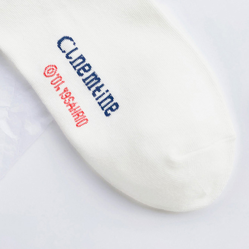 Tất Cotton Cổ Cao In Hình Hoạt Hình Dễ Thương