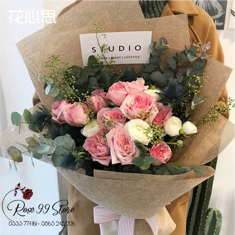 Cuộn Vải Lưới Bao Bố Dày 50 - Phụ kiện gói hoa