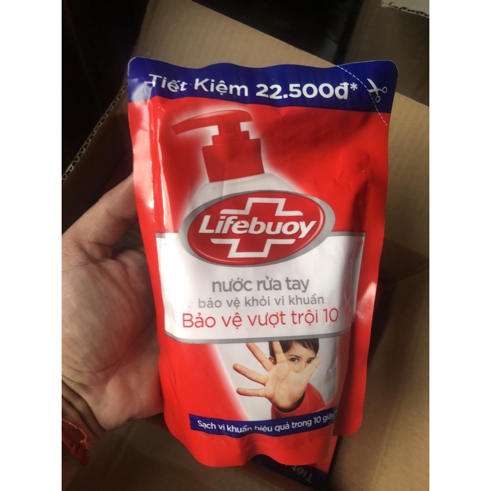 Xà phòng rửa tay sát khuẩn, sạch khuẩn với lifebouy túi 400ml