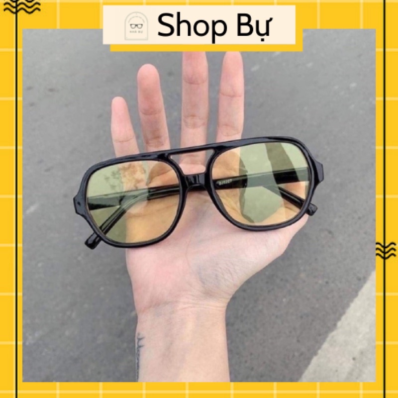 ❤️ MẮT KÍNH UNISEX FLACKBEE BẦU VÀNG VIỀN ĐEN ( NGỐ VÀNG )TREND ❤️