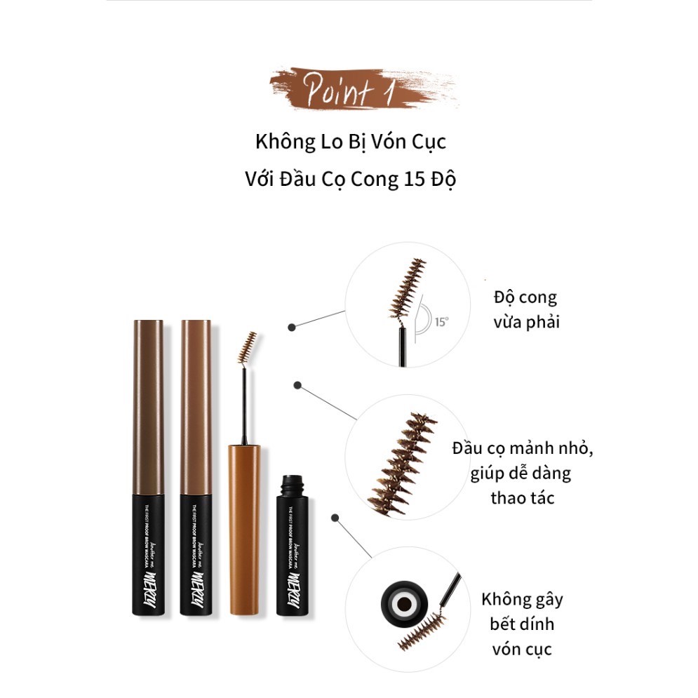 Mascara chân mày Merzy The First Proof Brow Mascara | BigBuy360 - bigbuy360.vn