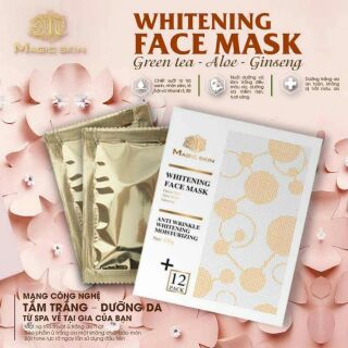 MẶT NẠ DỊCH YẾN Ủ TRẮNG DA CHUẨN SPA TRÀ XANH LÔ HỘI VÀ NHÂN SÂM MAGIC SKIN