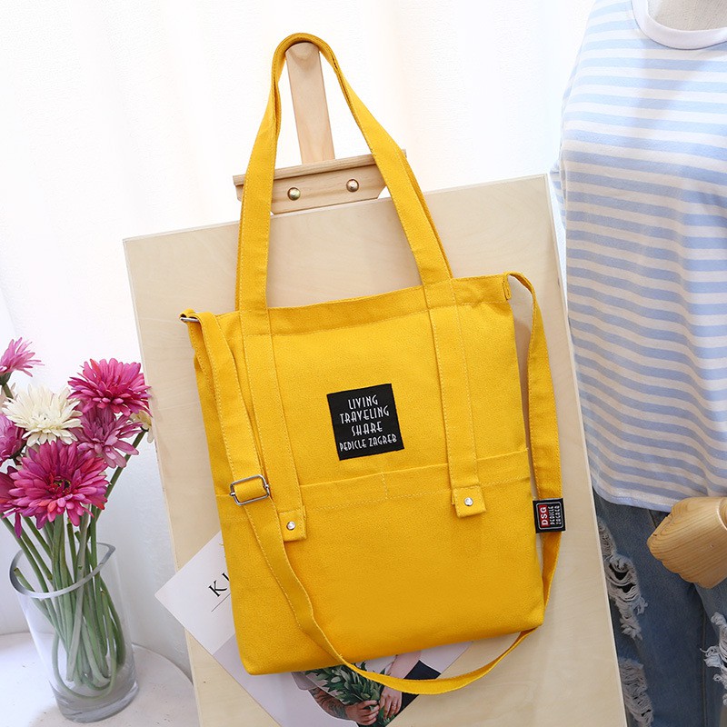 [Mã FASHIONT4WA2 giảm 10K đơn từ 50K] TÚI TOTE LIVING, TÚI VẢI CANVAS ĐỰNG A4 MẪU MỚI TN70