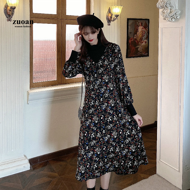 SUXI Đầm mỏng họa tiết hoa cho nữ