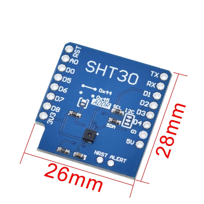 Mô đun cảm biến nhiệt độ và độ ẩm kỹ thuật số SHT30 cho WEMOS D1 mini SHT30 I2C