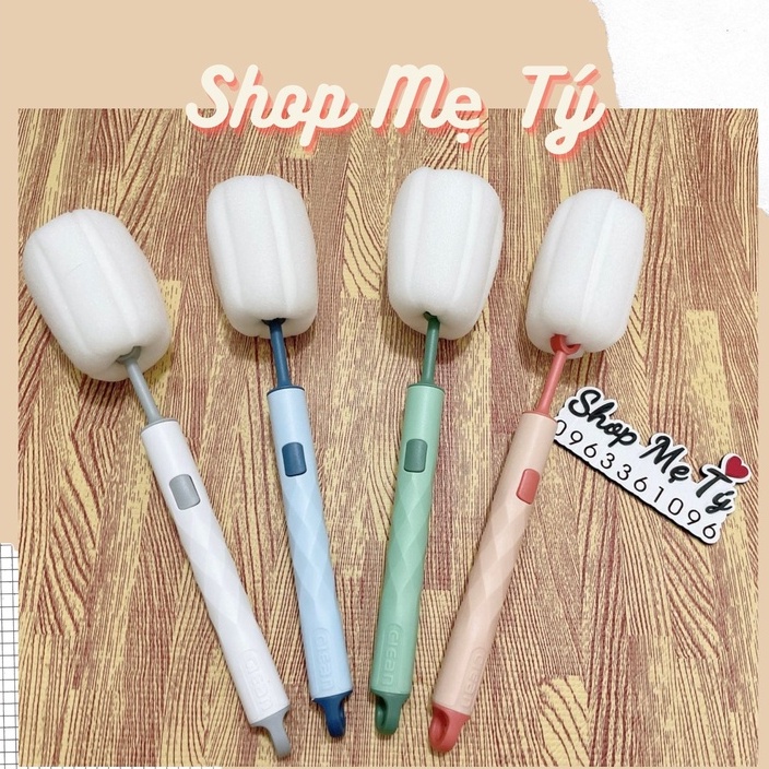 Cọ rửa bình sữa mút xốp / đầu thay thế cọ bọt biển vệ sinh bình sữa