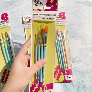 Bộ cọ vẽ học sinh Mont Marte - Màu Acrylic, Màu Nước, Màu Gouche, Sơn Dầu