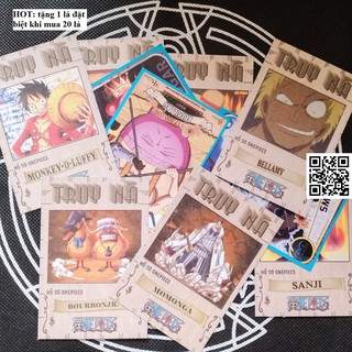 1459-R Thẻ Anime One Piece loại truy nã (CAM KẾT KHÔNG TRÙNG) tặng 1 lá đặt biệt khi mua 20 lá