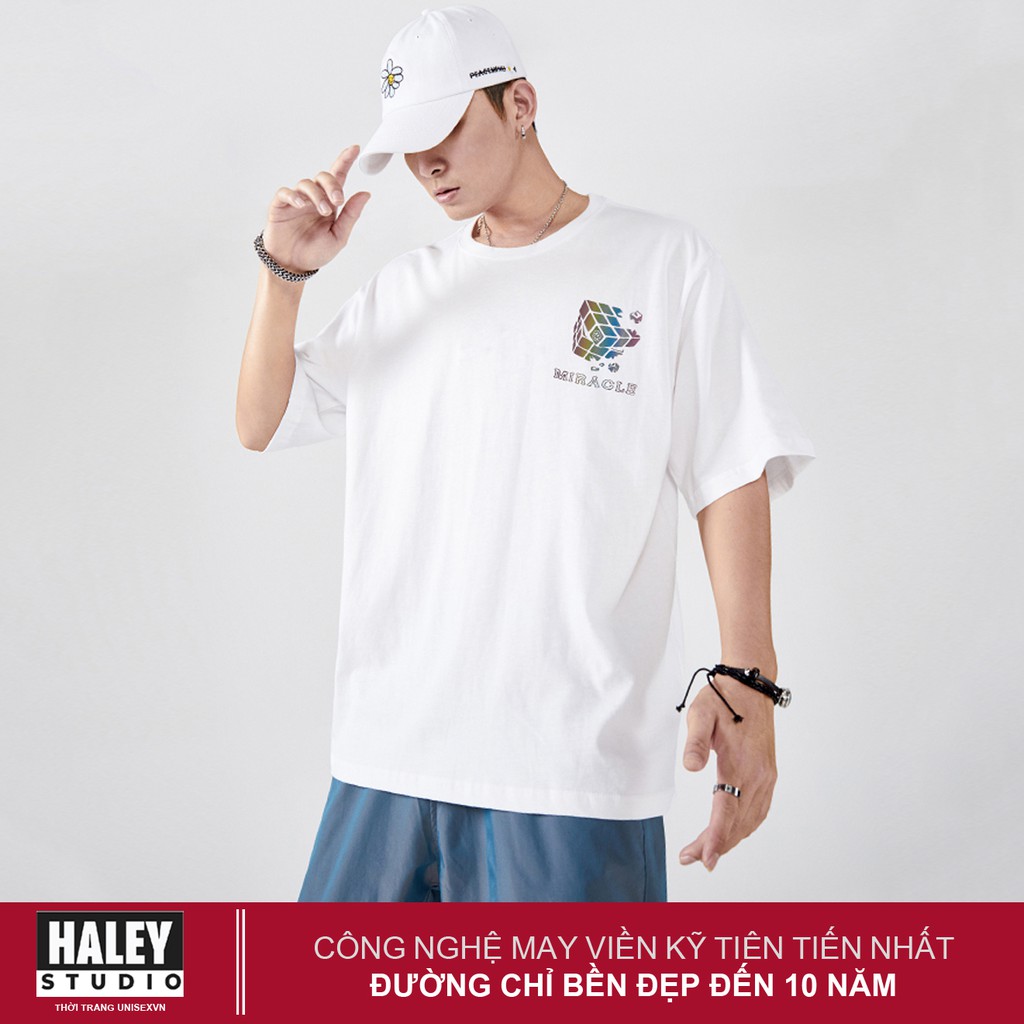 Áo Thun Phản Quang 7 màu MIRACLE Unisex Form Rộng Tay lỡ Nam Nữ street wear basic chất cotton 100% TN269 Haley