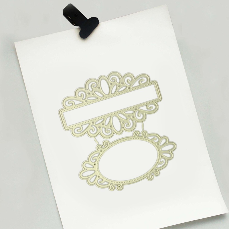 Khuôn Cắt Giấy Làm Từ Kim Loại Hình Nụ Hôn Tráng Gương Trang Trí Scrapbook Thẻ