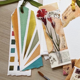 [HÀNG KHÔNG BÁN] Bookmark màu nước kèm postcard