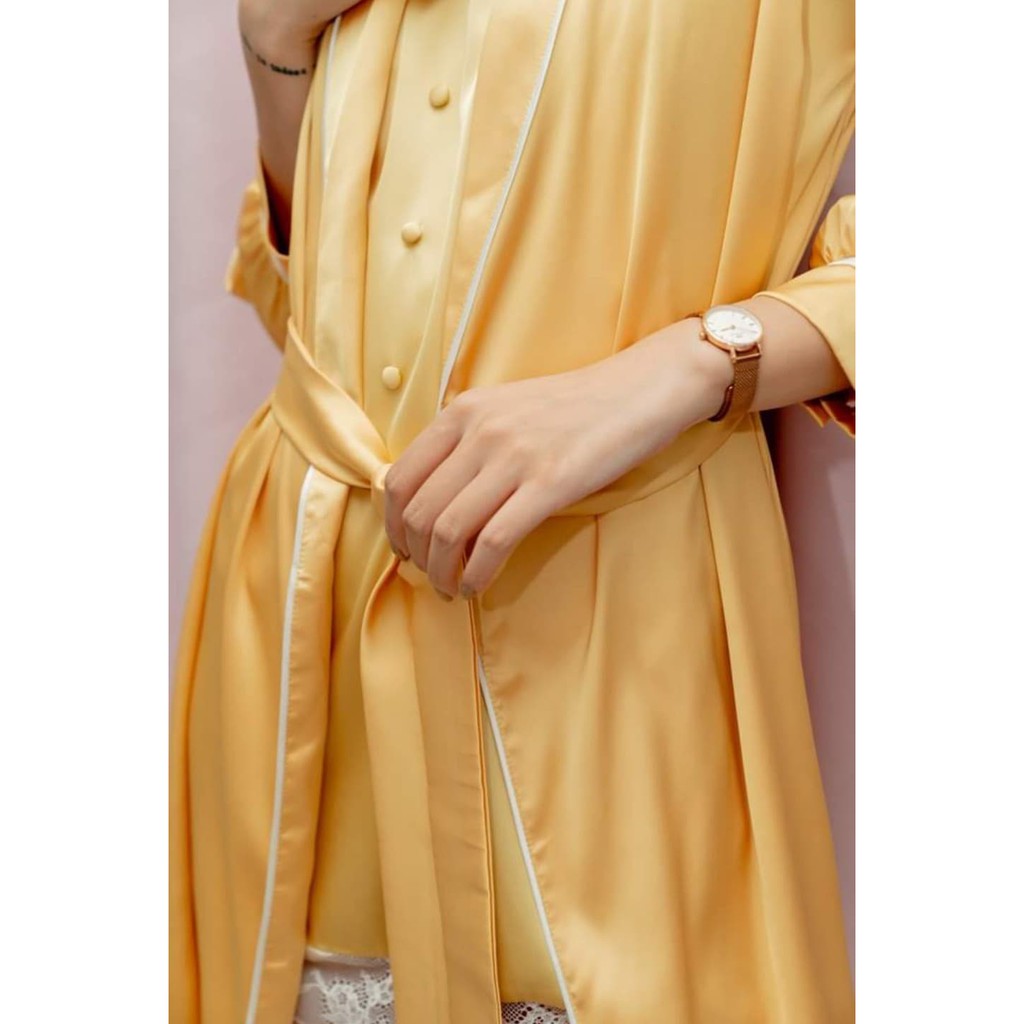 Đồ ngủ mặc nhà Áo khoác lụa trơn - Midnight Sleepwear | BigBuy360 - bigbuy360.vn