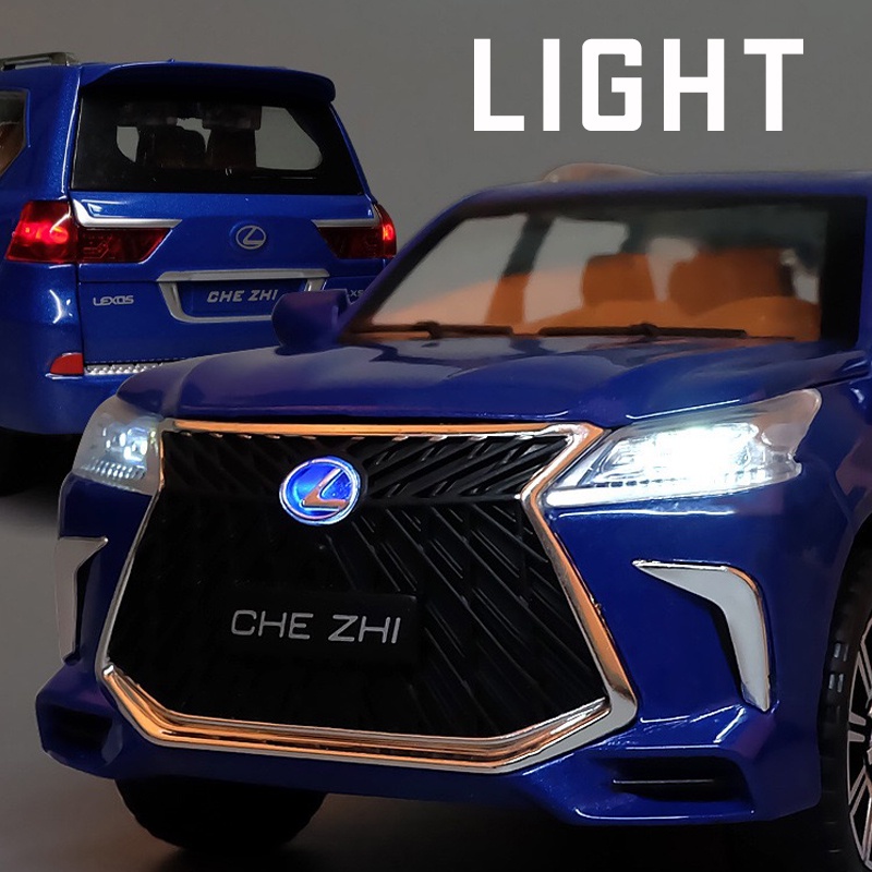 Mô Hình Xe Hơi Lexus LX570 Bằng Hợp Kim Tỉ Lệ 1: 24 Có Đèn Và Nhạc Độc Đáo Sống Động