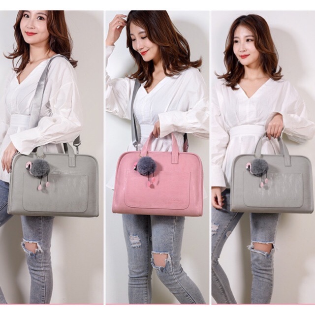 Túi văn phòng cho nữ kiêm túi chống sốc đa năng macbook, laptop | BigBuy360 - bigbuy360.vn