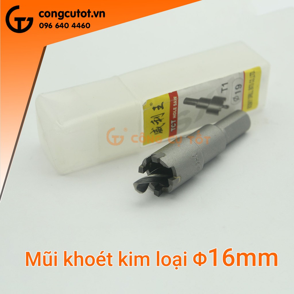 Mũi khoét sắt hợp kim Φ16mm SUPPER