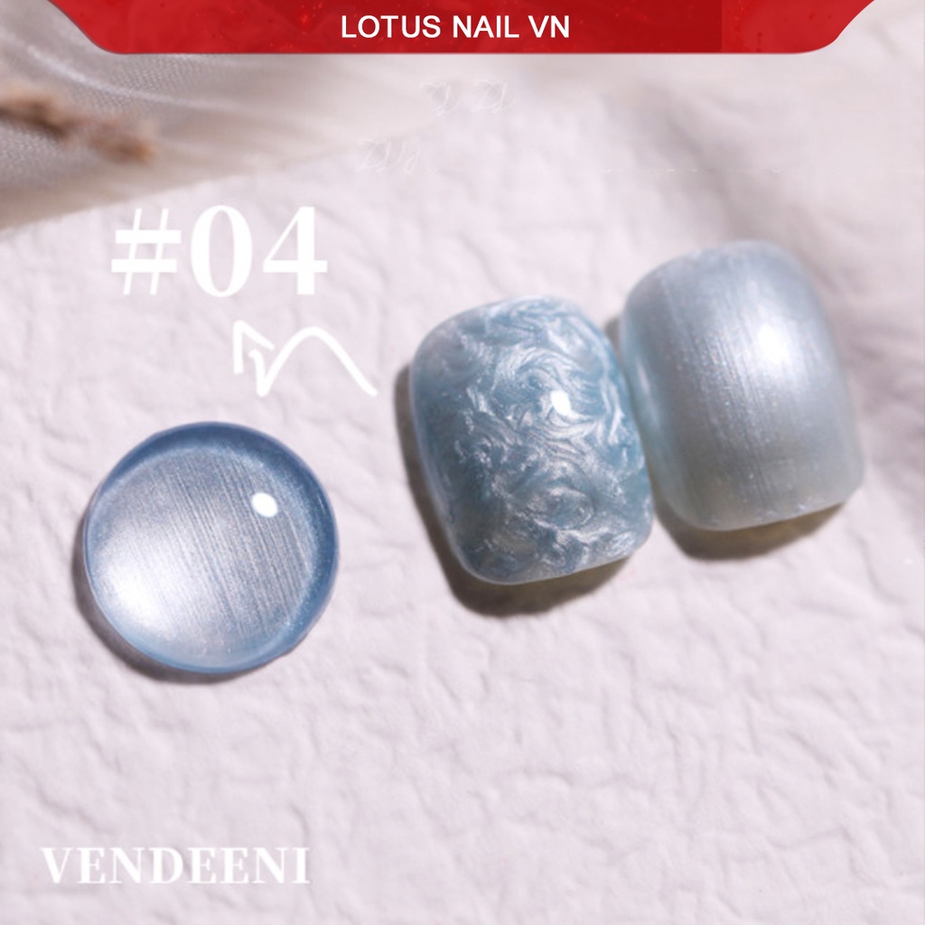 Set sơn gel ngọc trai 3D Vedeeni 9 màu siêu độc đáo mã A61 tặng kèm bảng màu