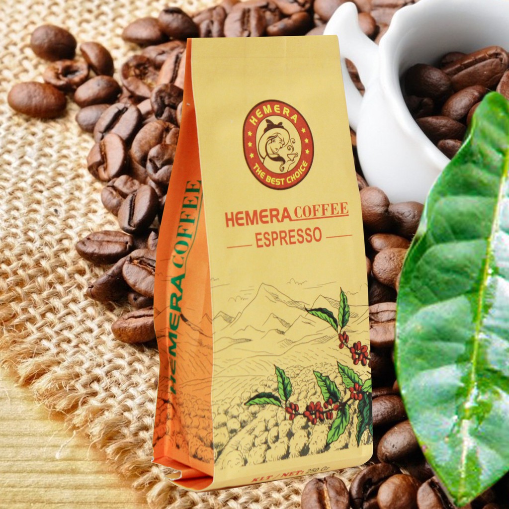 Cà Phê Rang xay Xuất Khẩu Espresso Hemera 250gr