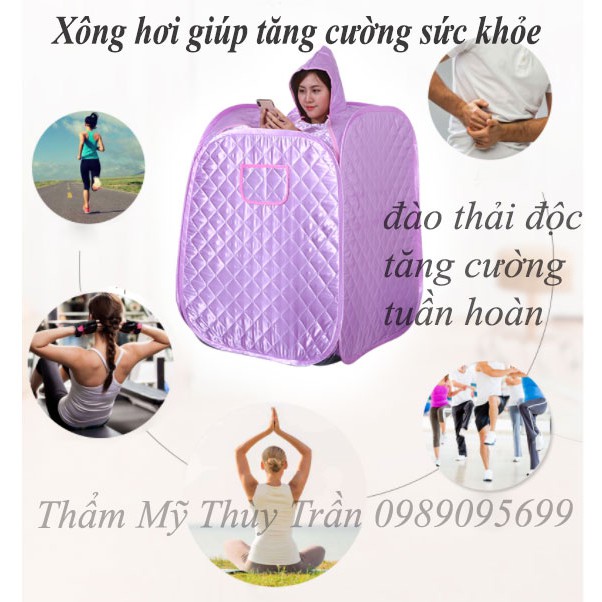 [Lều xông hơi 3 lớp khung thép chắc chắn] Lều xông hơi tự bung vuông loại cao cấp có thể gấp gọn