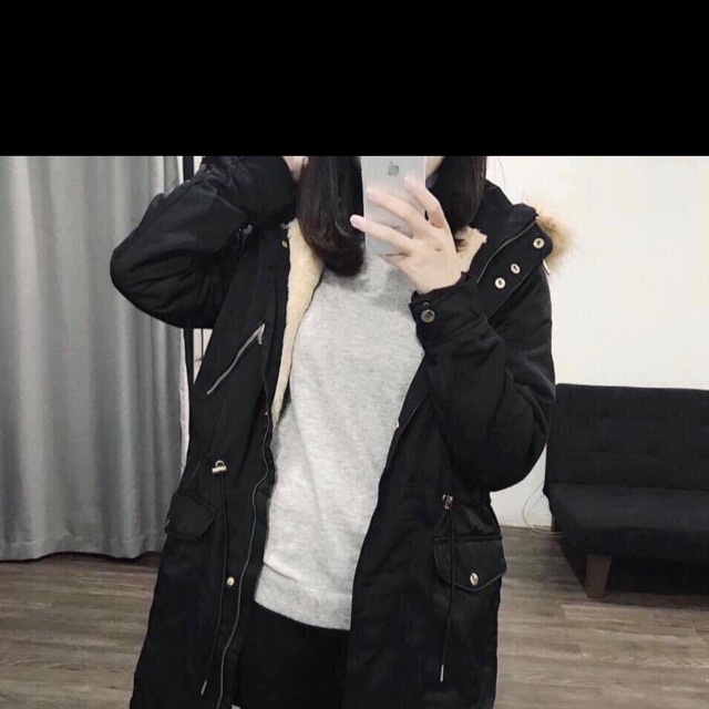 Áo khoác parka có mũ